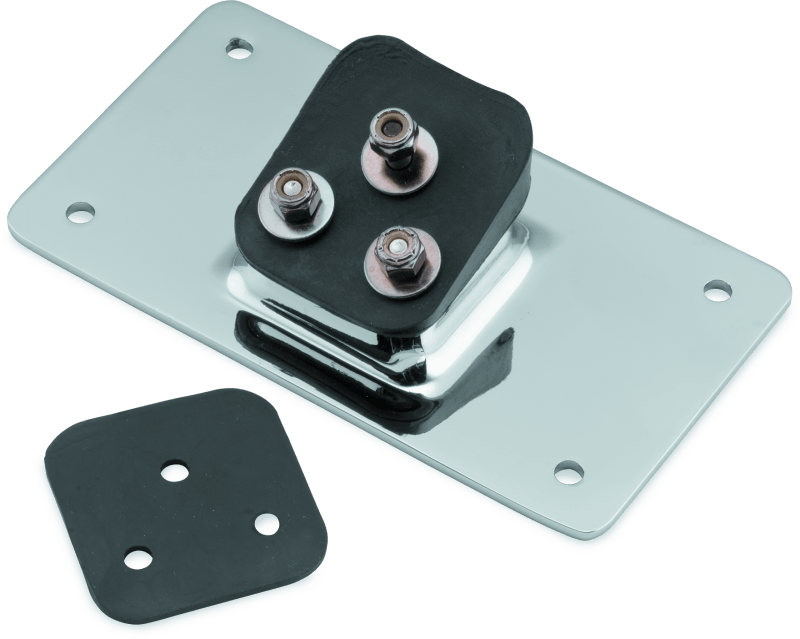 Bikers Choice 55-Up Chrome Custom Laydown License Plate Bracket With 3 Bolt Style - Powersports Haven