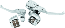 Load image into Gallery viewer, Bikers Choice 96-06 Big Twin 96-03XL With 9/16 Bore Master Cylinder Chrome Handlebar Control Kit - Powersports Haven