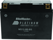Load image into Gallery viewer, BikeMaster AGM Battery - MS12-9B-BS - Powersports Haven