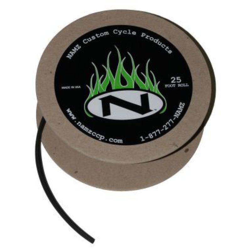 NAMZ Black Heatshrink 2-1 Ratio 25ft. Spool (1/8in. ID) - Powersports Haven