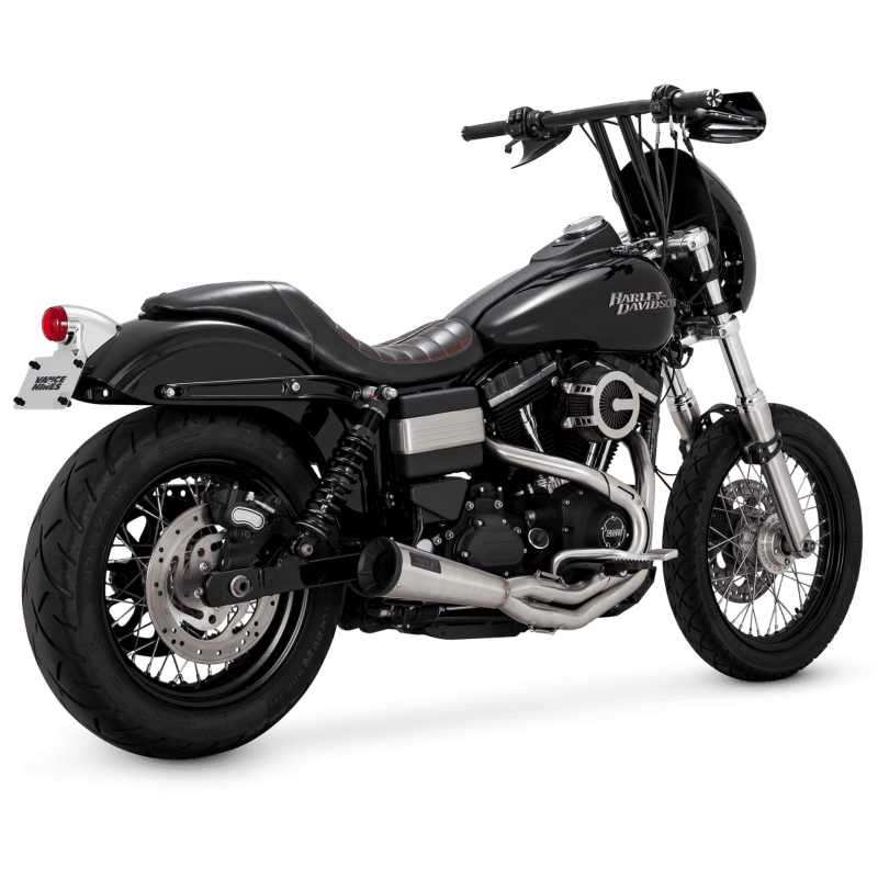 Vance & Hines HD Dyna 91-17 Upsweep SS 2-1 PCX Full System Exhaust - Powersports Haven