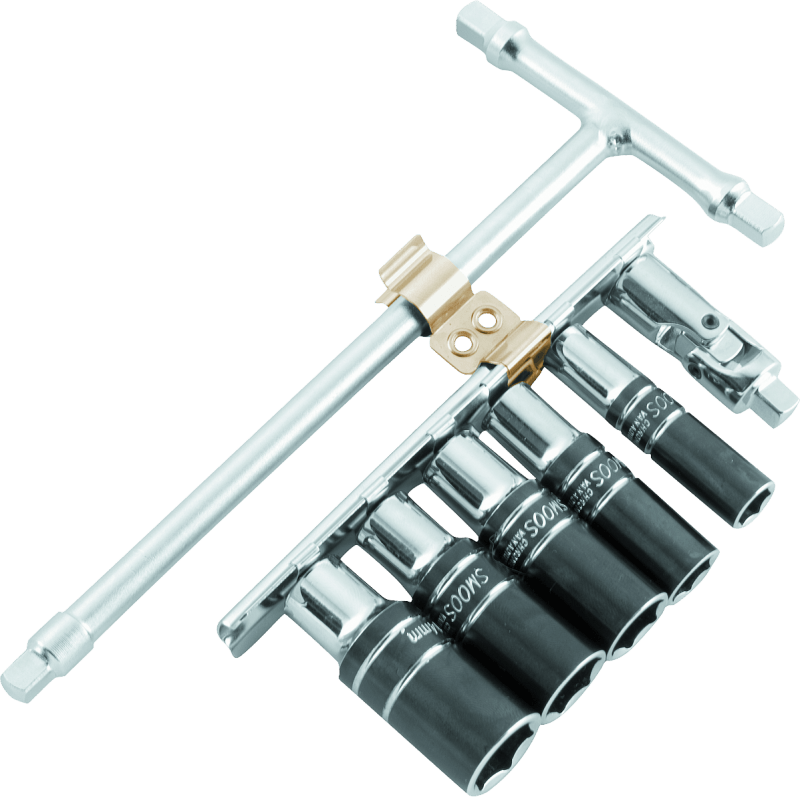 BikeMaster 1/4in Drive T-Handle Wrench Set - Metric 6-pt Sockets (8mm/10mm/12mm/13mm/14mm) - Powersports Haven
