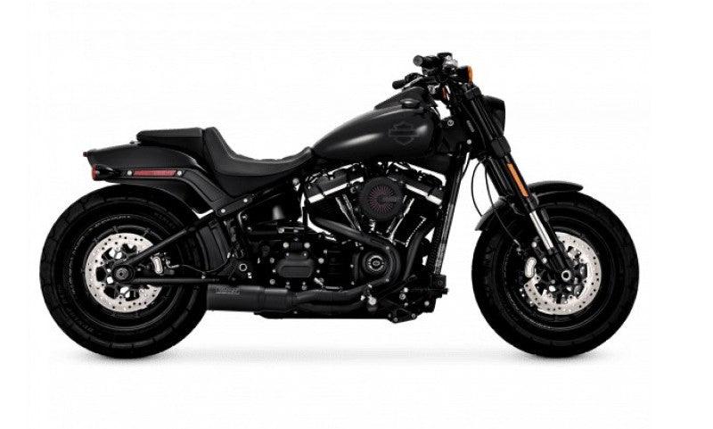Vance & Hines HD Softail Fat Bob 18-22 HO 2-1 Black PCX Full System Exhaust - Powersports Haven
