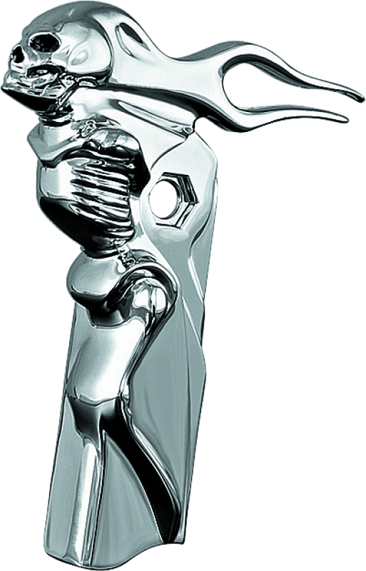 Kuryakyn Zombie Front Shift Arm Cover 82-16 Touring Chrome - Powersports Haven