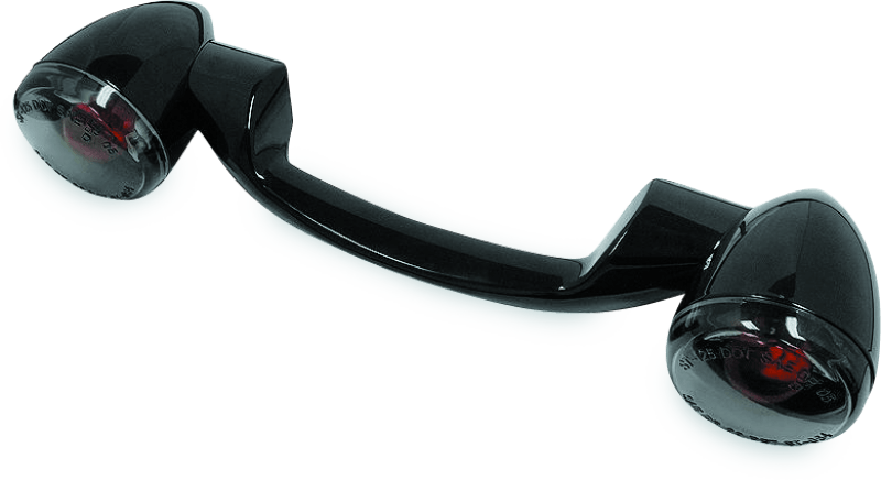 Bikers Choice 91-08 Touring 86-17 FLST Narrow Black Rear Turn Signal Bar Kit W/Smoke Lens - Powersports Haven