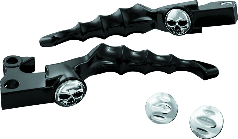 Kuryakyn Zombie Levers 08-13 Touring Cable Gloss Black - Powersports Haven