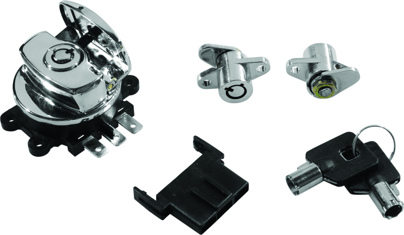 Bikers Choice 99-13 Road King With Hard Bags Chrome Saddlebag Lock Kit - Powersports Haven