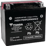 Yuasa YTX14H-BS High Performance AGM 12-Volt Battery w/Bottle