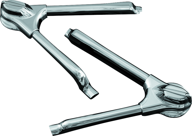 Kuryakyn Swingarm Tube Covers 08-17 Softail Models Chrome - Powersports Haven