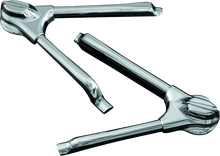 Load image into Gallery viewer, Kuryakyn Swingarm Tube Covers 08-17 Softail Models Chrome - Powersports Haven