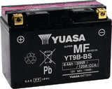Yuasa YT9B-BS Maintenance Free 12-Volt AGM Battery w/Bottle