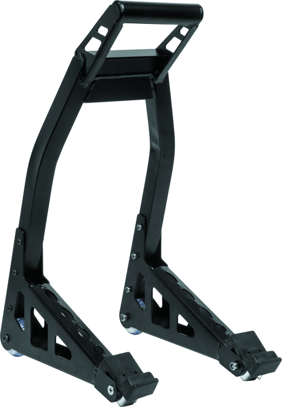 BikeMaster Universal Aluminum Stand - Front - Black - Powersports Haven