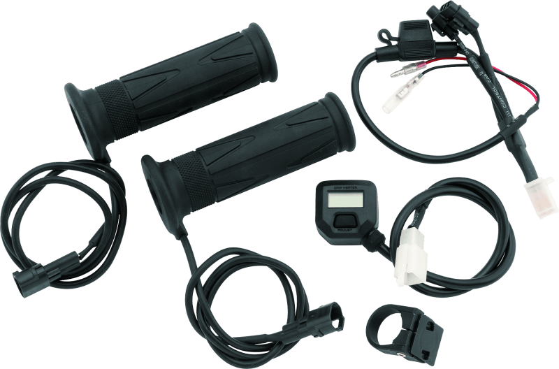 BikeMaster 7/8in Heated Grips w/ LCD Switch - Powersports Haven