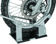 Load image into Gallery viewer, BikeMaster Heavy Duty Wheel Chock - Silver - Powersports Haven