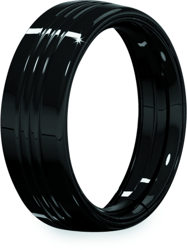 Kuryakyn 7inch Headlamp Trim Ring Gloss Black - Powersports Haven