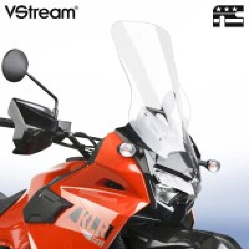 National Cycle 22+ Kawasaki KLR650 V Stream/ Wave Tall Windshield-Clear - Powersports Haven