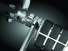 Load image into Gallery viewer, Kuryakyn 1-1/4in Stirrup Heel Rest Extenders Chrome - Powersports Haven