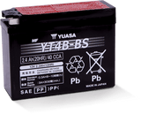 Yuasa YT4B-BS Maintenance Free AGM 12-Volt Battery w/Bottle