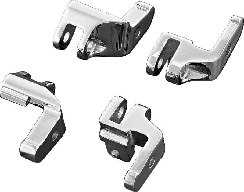 Kuryakyn Floorboard Relocator Brackets 17-23 Touring Chrome - Powersports Haven