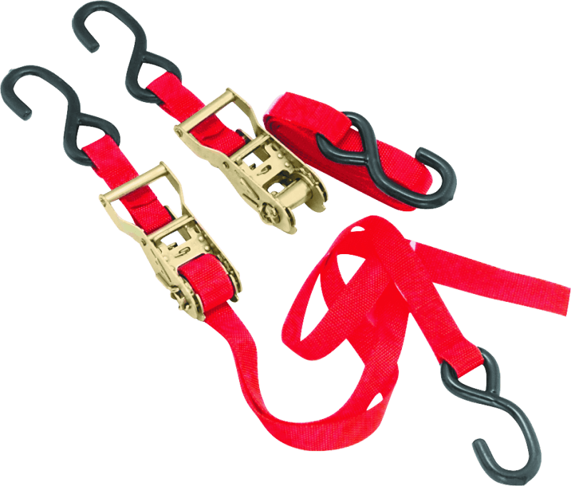 BikeMaster Tiedown 1in Rachet - Red - Powersports Haven