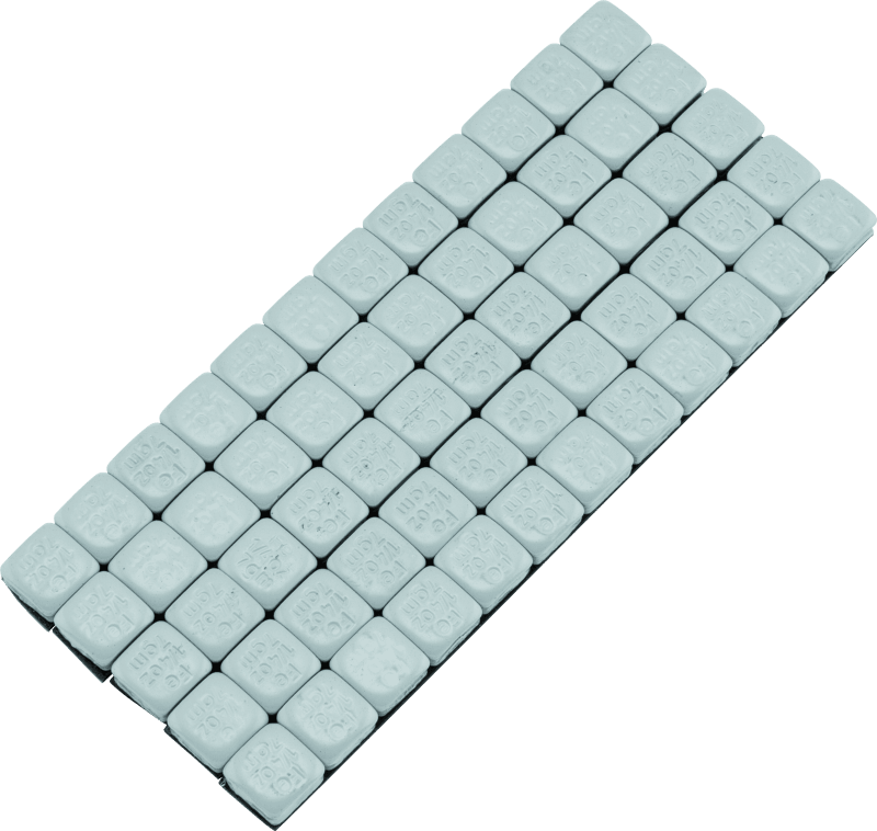 BikeMaster Square Wheel Weights Adhesive 1/4oz Silver - Powersports Haven