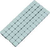 BikeMaster Square Wheel Weights Adhesive 1/4oz Silver