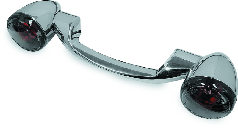 Bikers Choice 91-08 Touring 86-17 FLST Narrow Chrome Rear Turn Signal Bar Kit W/Smoke Lens - Powersports Haven