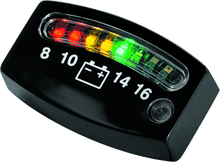 Load image into Gallery viewer, Kuryakyn LED Battery Gauge Universal Black - Powersports Haven