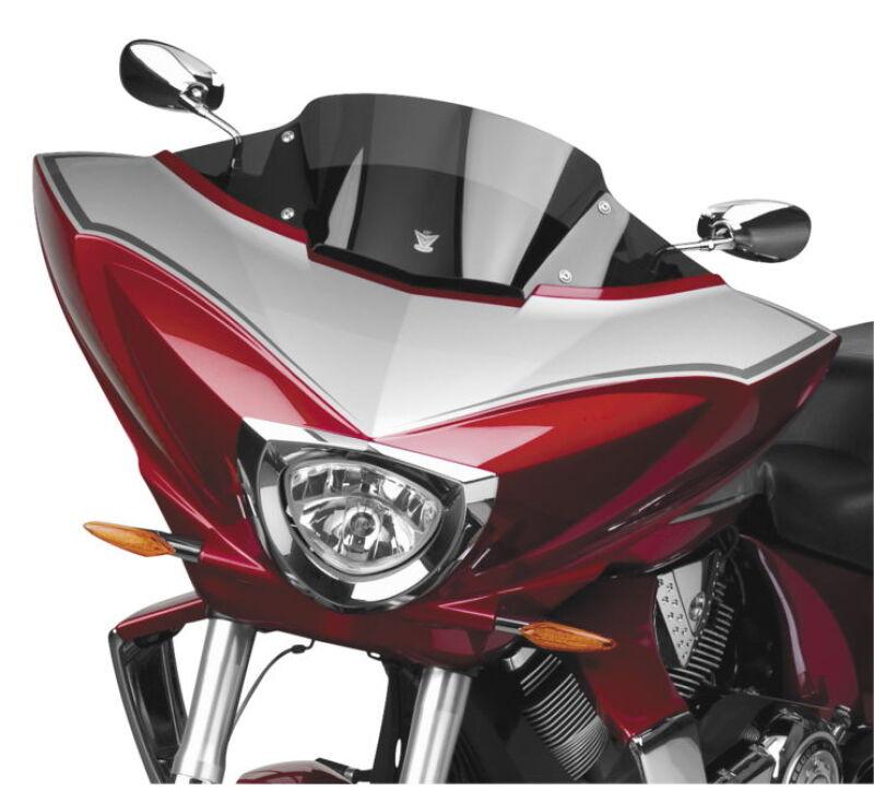 National Cycle 10-17 Victory Cross Country/Tour/8-Ball/Magnum V Stream Low Windshield - Dark Tint - Powersports Haven