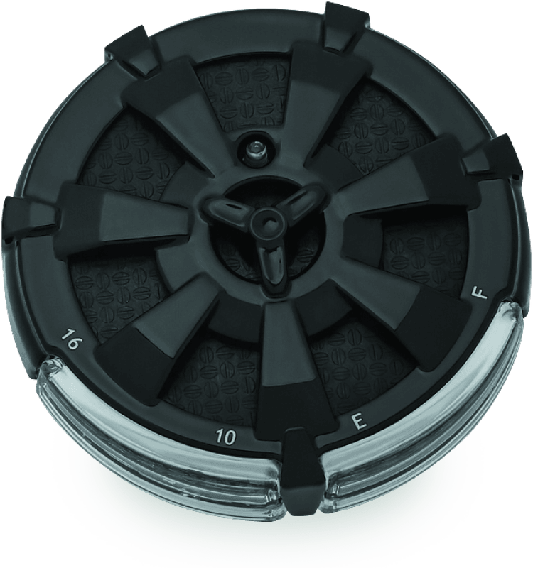 Kuryakyn Alley Cat Fuel & Battery Gauge Gloss Black - Powersports Haven