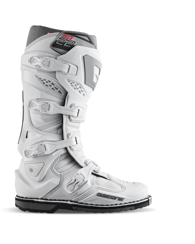 Gaerne SG22 Boot White Size - 9 - Powersports Haven