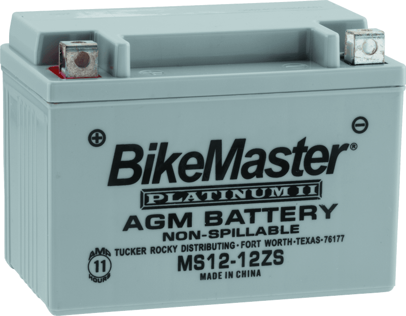 BikeMaster AGM Battery - MS12-12ZS - Powersports Haven