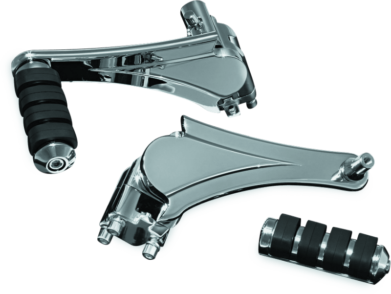 Kuryakyn Adjustable Passenger Pegs With ISO Small Pegs Chrome - Powersports Haven