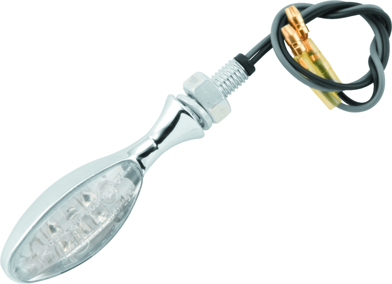 BikeMaster LED Torpedo Pair Chrome - Powersports Haven