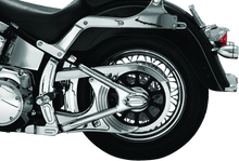 Load image into Gallery viewer, Kuryakyn Boomerang Frame Covers 08-17 Softails Chrome - Powersports Haven
