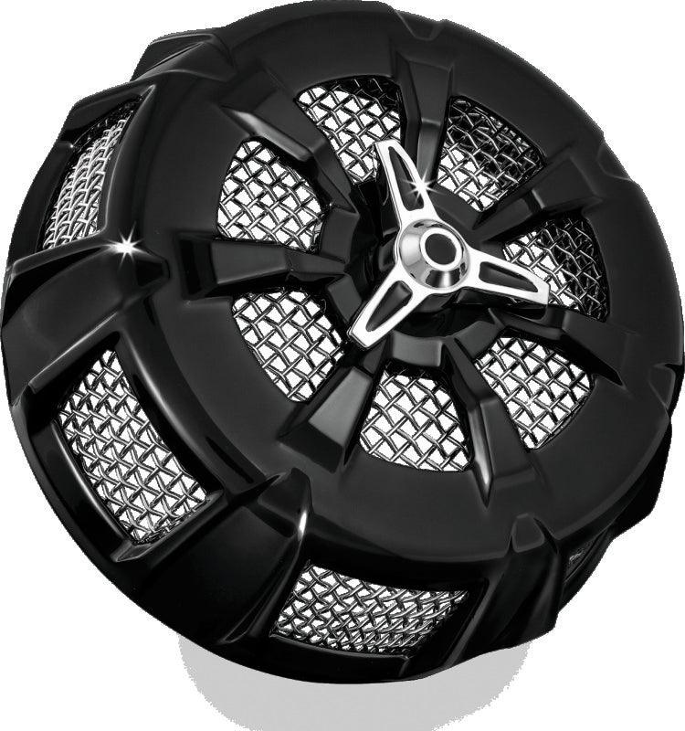 Kuryakyn Alley Cat Air Cleaner Cover Screamin Eagle Stage 1 Kits Gloss Black - Powersports Haven