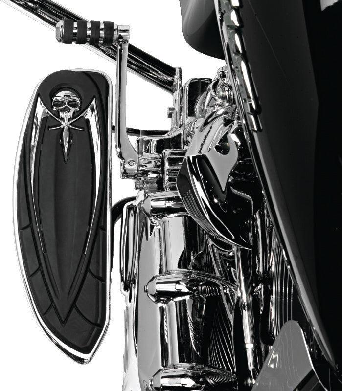 Kuryakyn Floorboard Relocator Brackets 17-23 Touring Chrome - Powersports Haven