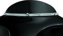 Load image into Gallery viewer, Kuryakyn Zombie Windshield Trim 96-13 Touring Chrome - Powersports Haven