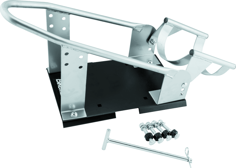 BikeMaster Heavy Duty Wheel Chock - Silver - Powersports Haven