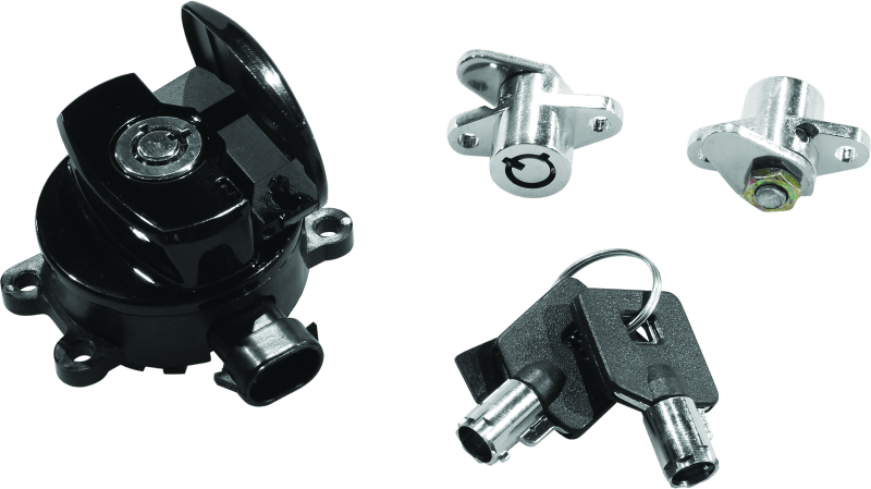 Bikers Choice 14-21 Road King Black Ignition Switch & Saddlebag Lock Kit - Powersports Haven