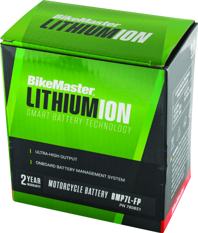 BikeMaster Lithium Ion 2.0 Battery BMP7L-FP - Powersports Haven