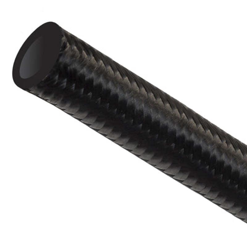 Goodridge -06AN Black Textile Braided Hose - Powersports Haven