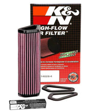 Load image into Gallery viewer, K&N 07-12 Ducati 1098/1098S/1098R/848 848/1198S/Streetfighter/848 Evo/Diavel Replacement Air Filter - Powersports Haven