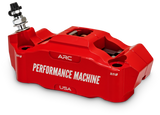 Performance Machine 125 x 4 Race Series Radial Mount Caliper with ARC - Left - Red