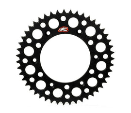 Renthal 94-23 Kaw KX125/250/F/450/F/X/ KLX250-450F/R Rear Grooved Sprocket - Black 520-50P Teeth - Powersports Haven