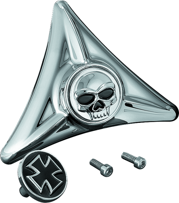 Kuryakyn License Plate Mounting Hole Covers Zombie Chrome - Powersports Haven