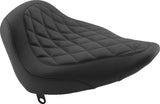 Mustang 84-06 Harley Standard Rear Tire Wide Tripper Solo Seat Diamond Stitch - Black