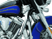 Load image into Gallery viewer, Kuryakyn Deluxe Neck Cover Kit 95-05 Touring Models Chrome - Powersports Haven