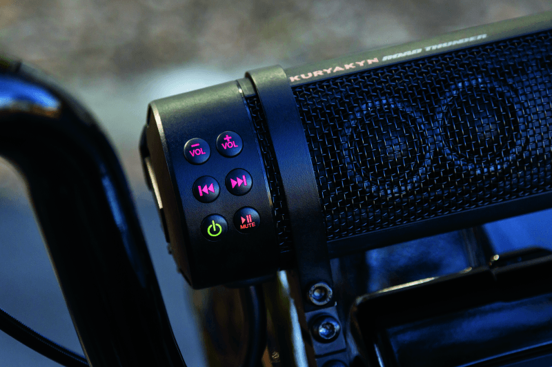 Kuryakyn Road Thunder Plus Sound Bar Satin Black - Powersports Haven