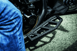 Kuryakyn Riot Brake Pedal Pad FL Models Satin Black - Powersports Haven